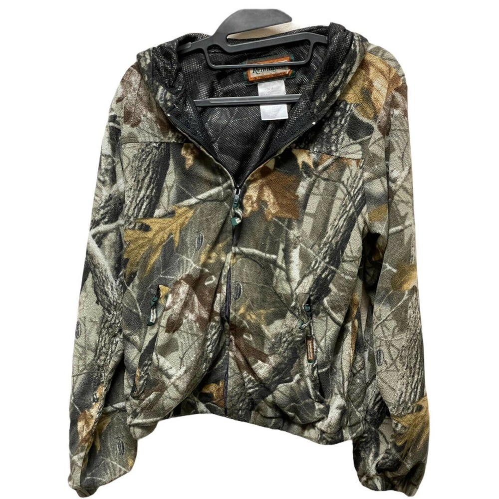 REMINGTON Size 16/18 Camouflage Fleece Hunting Jacket Coat Youth